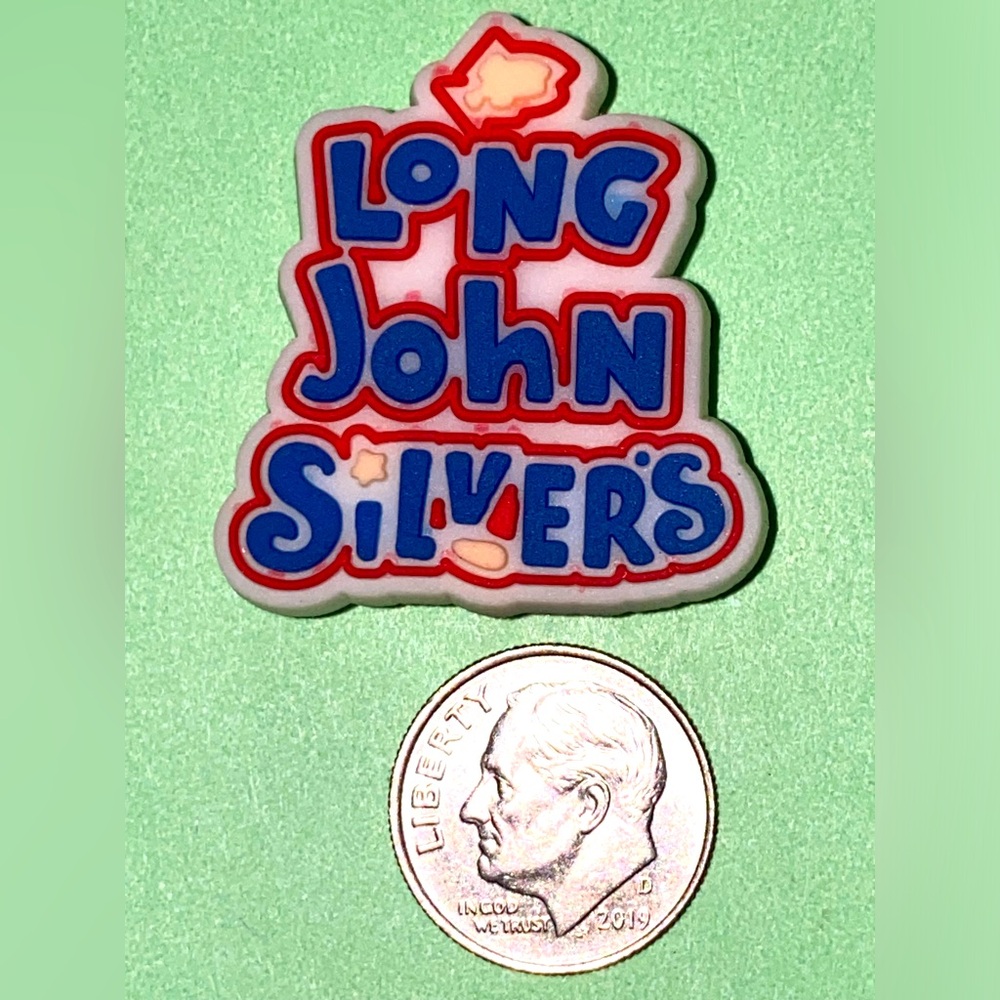 (10 for $15) LONG JOHN SILVERS Restaurant Food Crocs Shoe Charms